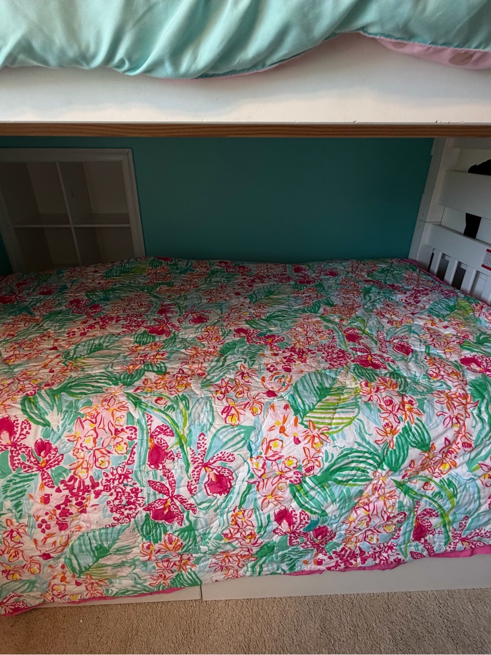 Rare Lilly Pulitzer x Pottery Barn Teen Orchid Reversible Twin XL Bedding Set
